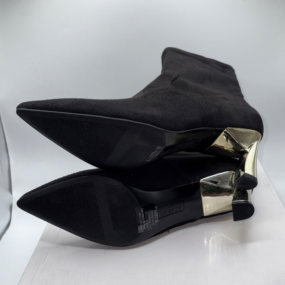 Alfani Black Heeled Ankle Boots - Picture 6 of 7
